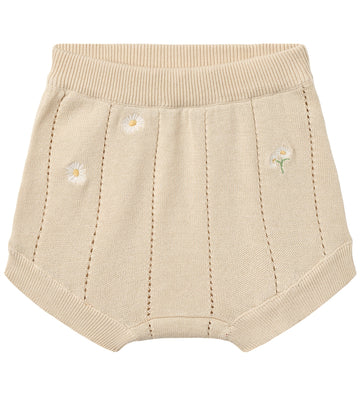 Wheat Babyshort - Gebreid/Pointelle - Dua - Sandshell White Flow - Wheat - 74 - Babyshorts