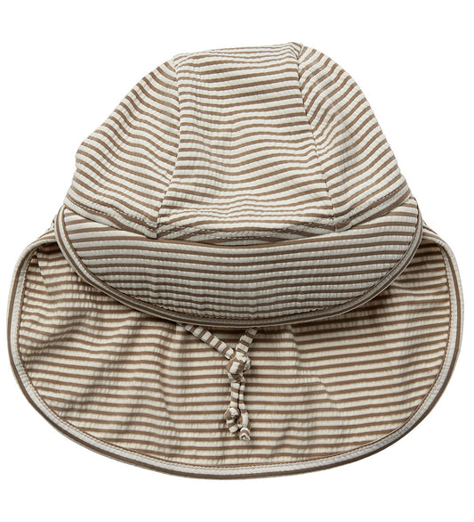 Sofie Schnoor Zonnehoed - SisiKB - Warm Stone Stripe - Sofie Schnoor - 4-9 mnd - Zwemhoedjes