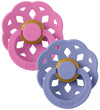 BIBS Bohemen Fopspenen - Maat 2 - Rond - 2-pack - Kauwgom/Peri - BIBS - 6-18 mnd - Fopspenen