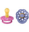 BIBS Bohemen Fopspenen - Maat 2 - Rond - 2-pack - Kauwgom/Peri - BIBS - 6-18 mnd - Fopspenen