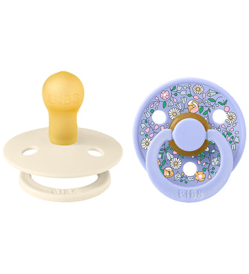 BIBS x Liberty Colour Fopspenen - Maat 1 - Rond - 2-pack - Chloe - BIBS - 0-6 mnd - Fopspenen
