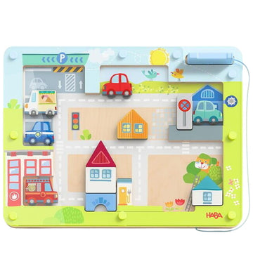 HABA Magnetisch Bordspel - Vario City - HABA - OneSize - Magnetisch speelgoed