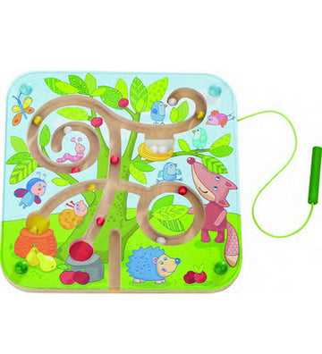 HABA Magnetisch Bordspel - Hout - Houten Doolhof - HABA - OneSize - Magnetisch speelgoed