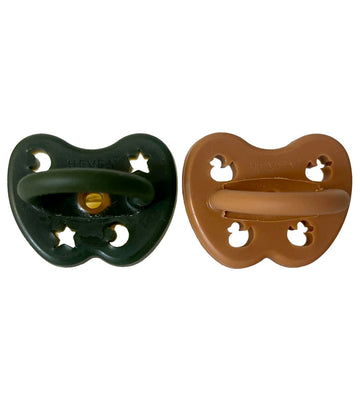 Hevea Fopspenen - 3-36 mnd. - 2-pack - Natuurlijk Rubber - Bos S - Hevea - 3-36 mnd - Fopspenen