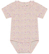 Minymo Romper s/s - AOP - Vanilla Ice - Minymo - 68 - Rompers Korte Mouw