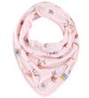 Joha Babyslabbetje - Bamboe - Roze m. Bloemen - Joha - OneSize - Kwijlsjaaltjes