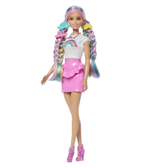 Barbie Pop - 30 cm - Rainbow Sparkle Haar - Barbie - OneSize - Poppen