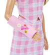 Barbie Pop - 30 cm - Fashionista - Roze Deken Kant m. Gips - Barbie - OneSize - Poppen