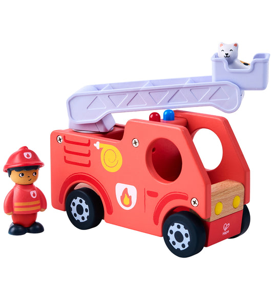 Hape Brandweerwagen - Het Brullende vier Truck m. Geluid - Hape - OneSize - Auto´s