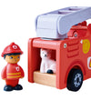 Hape Brandweerwagen - Het Brullende vier Truck m. Geluid - Hape - OneSize - Auto´s