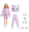 Barbie Pop - Cutie Onthul Sweet Strikjes - Purple Het kitten - Barbie - OneSize - Poppen