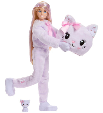 Barbie Pop - Cutie Onthul Sweet Strikjes - Purple Het kitten - Barbie - OneSize - Poppen