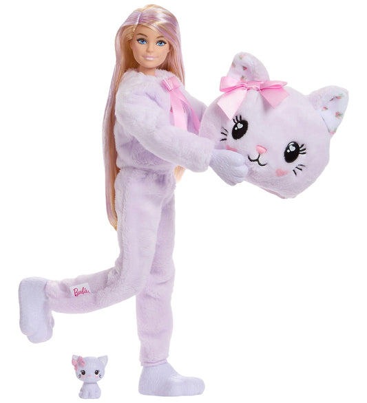 Barbie Pop - Cutie Onthul Sweet Strikjes - Purple Het kitten - Barbie - OneSize - Poppen