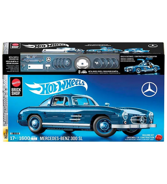 Hot Wheels Brick Shop Set - Premium Serie - Mercedes-Benz 300 p - Hot Wheels - OneSize - Blokken