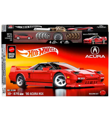 Hot Wheels Brick Shop Set - Elite Series - '90 Acura NSX - 876 D - Hot Wheels - OneSize - Blokken
