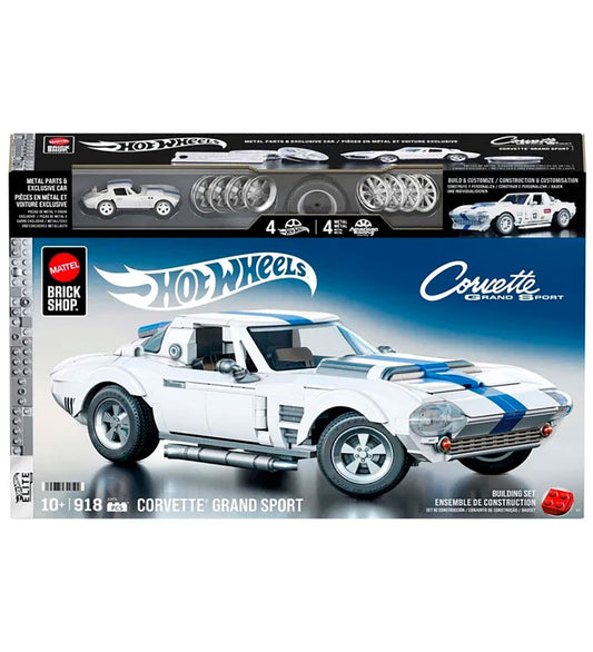 Hot Wheels Brick Shop Set - Elite Series - Corvette Grand Sport - Hot Wheels - OneSize - Blokken