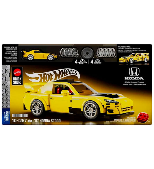 Hot Wheels Brick Shop Set - Speed Serie - '07 Honda S2000 - 257 - Hot Wheels - OneSize - Blokken