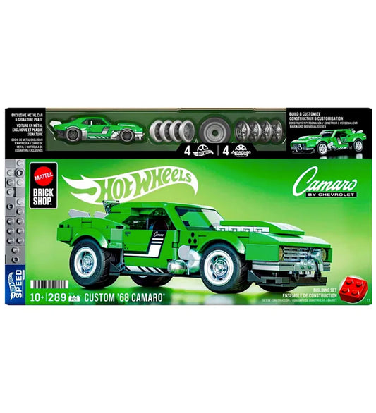Hot Wheels Brick Shop Set - Speed Serie - '68 Camaro - 289 Onder - Hot Wheels - OneSize - Blokken