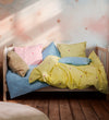 Juna Beddengoed - Baby - Daisy - Geel m. Bloemen - Juna - Baby - Beddengoed - Baby