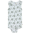 Joha Romper mouwloos - Bamboe - Munt m. Dinosaurussen - Joha - 80 - Rompers Mouwloos