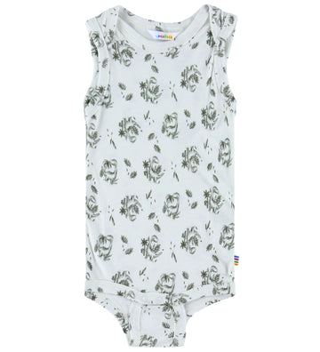 Joha Romper mouwloos - Bamboe - Munt m. Dinosaurussen - Joha - 80 - Rompers Mouwloos