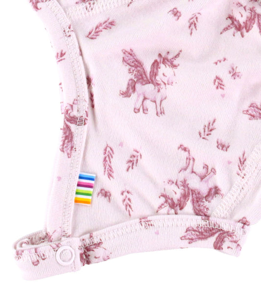 Joha Babymuts - Bamboe - Roze m. Eenhoorns - Joha - 34 cm - Babymutsen