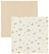 Cam Cam Washanden - Mousseline - 4-pack - Vintage Speelgoed - Cam Cam - OneSize - Washandjes