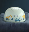 A Little Lovely Company Projectielamp - 14x9 cm - Voertuigen - A Little Lovely Company - OneSize - Nachtlampen