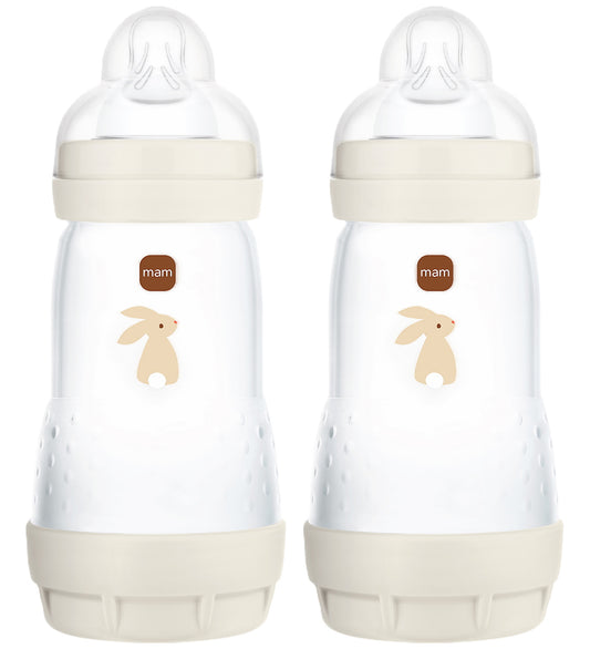 Mam Babyflessen - Easy Start Anti-colic - 260ml - 2-pack - Beige - MAM - OneSize - Babyflesjes