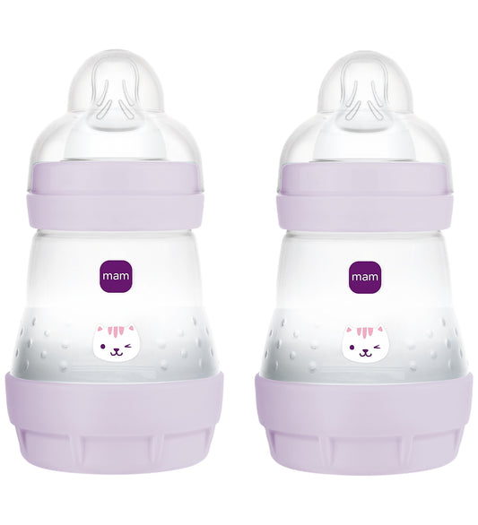 Mam Babyflesje - Easy Start Anti-colic - 160ml - 2-pack - Paars - MAM - OneSize - Babyflesjes