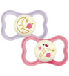 Mam Gloeiende spenen - Air Nacht - 2-pack - 16-36 mnd. - Roze/Pa - MAM - OneSize - Fopspenen