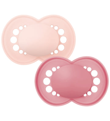 Mam Fopspenen - Original - 2-pack - 6-16 mnd. - Donkerroze/Licht - MAM - OneSize - Fopspenen