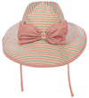 Konges Sløjd Zonnehoed - UV50+ - Bowwow - Blush Stripe - Konges Sløjd - 12-18 mnd - Zwemhoedjes