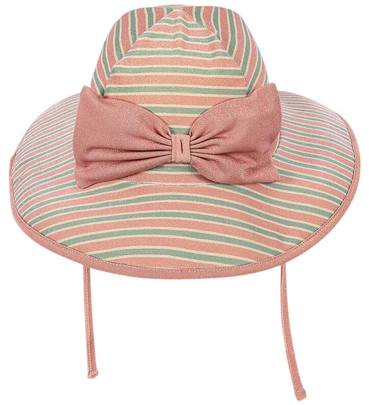 Konges Sløjd Zonnehoed - UV50+ - Bowwow - Blush Stripe - Konges Sløjd - 12-18 mnd - Zwemhoedjes