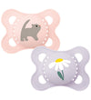Mam Fopspenen - Original - 2-pack - 0-6 mnd. - Roze/Lila m. Prin - MAM - OneSize - Fopspenen