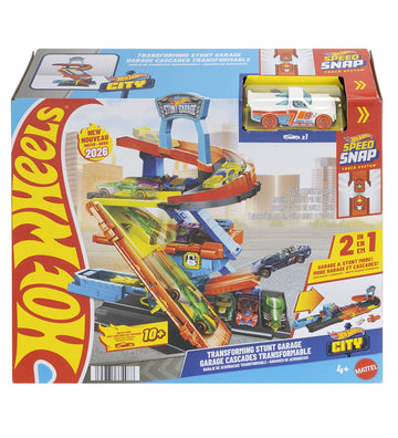 Hot Wheels Racebaan - City Transformatie Stunt Garage - Hot Wheels - OneSize - Racebanen