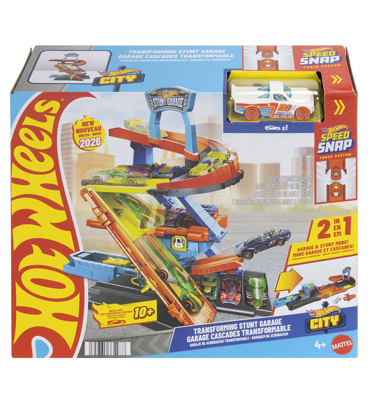 Hot Wheels Racebaan - City Transformatie Stunt Garage - Hot Wheels - OneSize - Racebanen