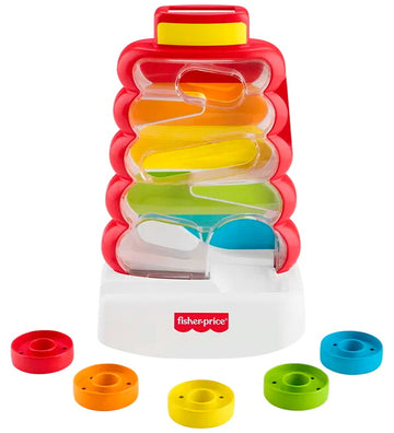 Fisher-Price Knikkerbaan - 28 cm - Drop Door Rock-A-Stack - Fisher-Price - OneSize - Knikkerbanen