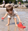 Dantoy Zandspeelgoed - 4 Onderdelen - Schip/Emmer - Rood - Dantoy - OneSize - Zandspeelgoed