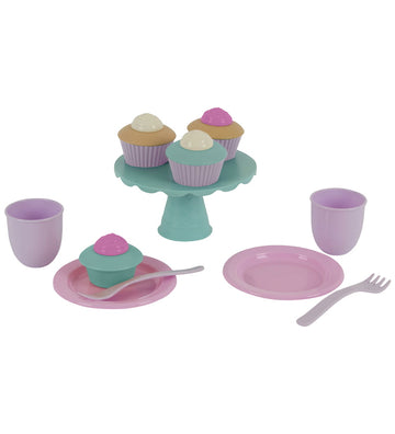 Dantoy Speelgoedeten - CupCake & Ijs - 19 Onderdelen - Pastel - Dantoy - OneSize - Speelgoedeten