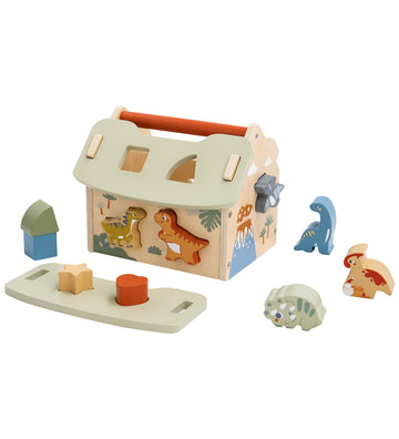 Kinder and Kids Vormenstoof - Hout - Dinosaurus Huis - Kinder and Kids - OneSize - Vormenstoven