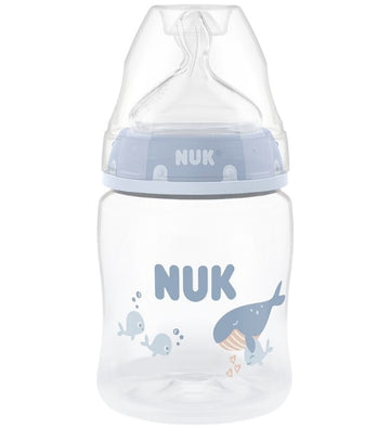 Nuk Babyflesje - First Choice - 150 ml - Whale - Blauw - Nuk - OneSize - Babyflesjes