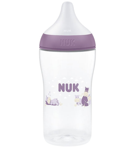 Nuk Babyflesje - Perfecte Match - 260 ml - Hippo - Paars - Nuk - OneSize - Babyflesjes
