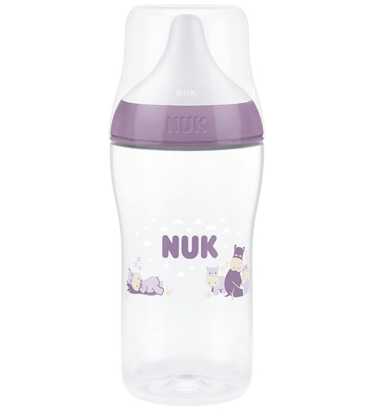 Nuk Babyflesje - Perfecte Match - 260 ml - Hippo - Paars - Nuk - OneSize - Babyflesjes