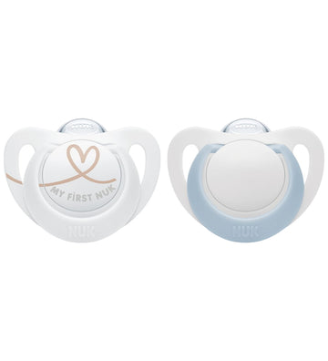 Nuk Fopspenen - 2-pack - Star - Blauw/Wit - Nuk - 0-2 mnd - Fopspenen