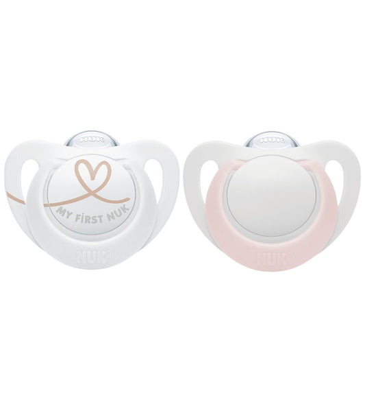 Nuk Fopspenen - 2-pack - Star - Roze/Wit - Nuk - 0-2 mnd - Fopspenen