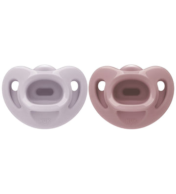 Nuk Fopspenen - 2-pack - First Choice Soft - Paars/Roze - Nuk - 0-6 mnd - Fopspenen