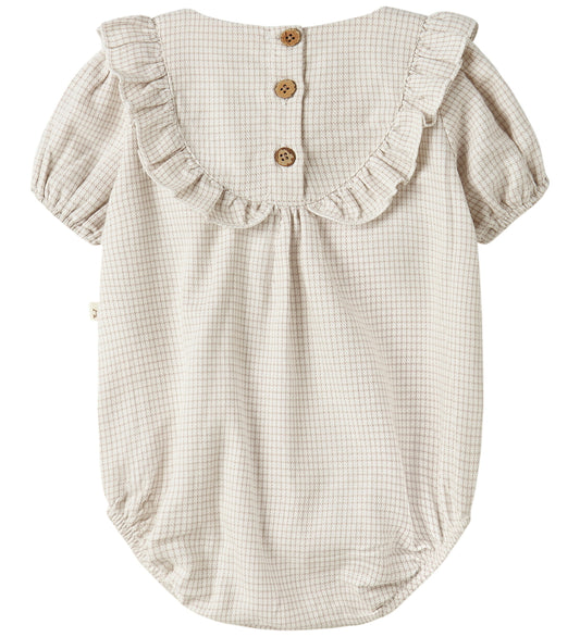 Lil Atelier Romper s/s - Loose - NbfFoley - Coconut Melk - Lil Atelier - 1½ jaar (86) - Rompers Korte Mouw