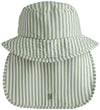 Liewood Zonnehoed - UV40+ - Damona - Stripe Pepermunt/Knisperend - Liewood - 9-12 mnd - Zwemhoedjes