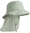 Liewood Zonnehoed - UV40+ - Damona - Stripe Pepermunt/Knisperend - Liewood - 1-2 jaar (80-92) - Zwemhoedjes